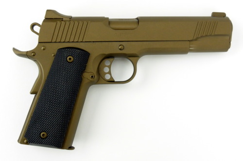 fmj556x45:  Kimber Custom II .45 ACP caliber pistol. 5” full size model with custom bronze finish. 