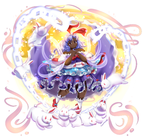 hey didja hear? Chang’e finally has a canon design and she showed up in Touhou Lost Word!!! ♡ pixiv 