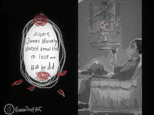 “Albert James Moriarty doesn’t know how to love but he did.”This art is made in collaboration of a f