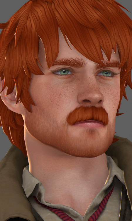 * Sunset - base game compatible male facial hair, 24  swatches, from YA to elder + Cas thumbnail Dow