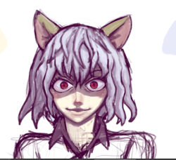 A not so quick sketch of Neferpitou from Hunter X Hunter. Not sure if i&rsquo;ll keep working on it.