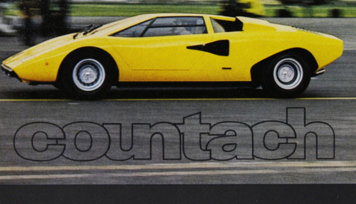 Marcello Gandini, Lamborghini LP400 Countach, Photo from the 1975 certification petition. Built betw