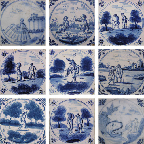  The Anthony Ray Collection of Tiles. Bristol, England, 18th century. @ashmoleanmuseum collection.