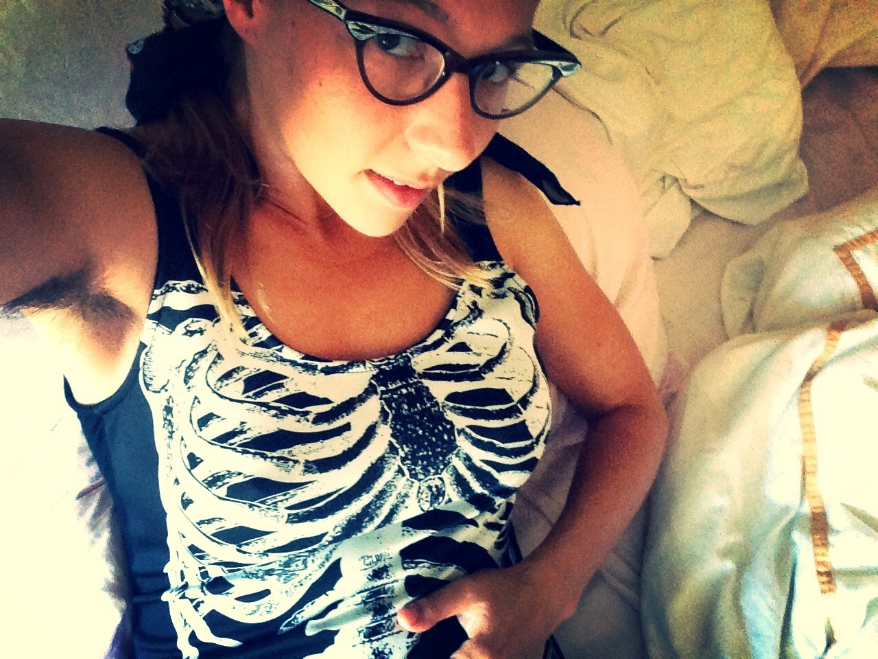 hippiehedonist:  I LOVE leotards! I’m wearing a skeleton leotard less out of a