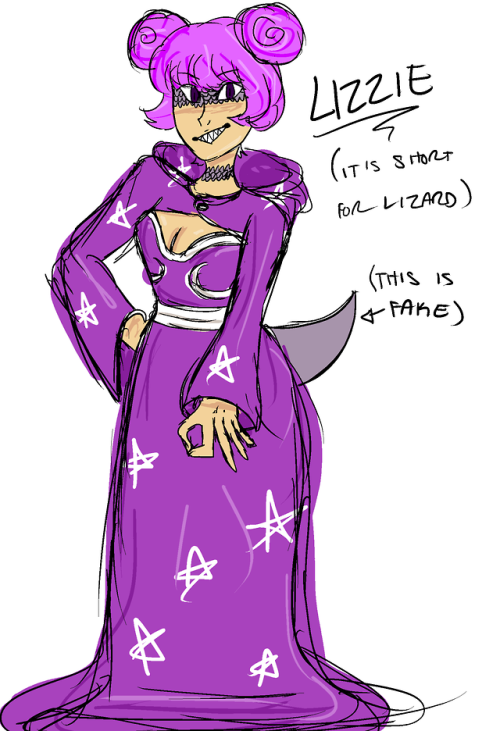 neonkyatt: kdapopstars:  hi this is lizzie. its short for lizard. shes a human wizard who thinks she