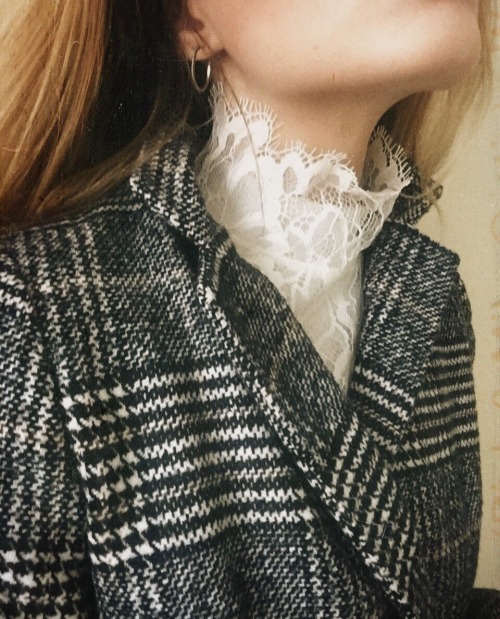 christiescloset:From my lookbook today wearing & Other Stories, Storets coat, and LuvAj earrings