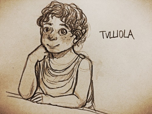 sarlyneart:Can you guess how interesting class is atm that I’m doodling around….Ecce Tullia-chan!