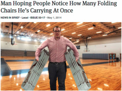 theonion:  Man Hoping People Notice How Many