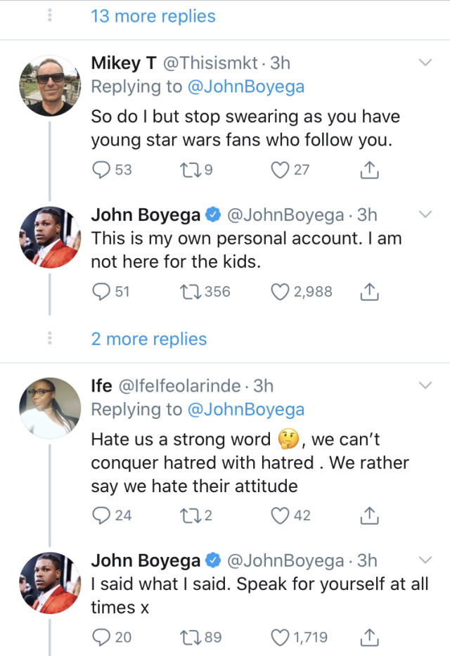 :John boyega really do be on that king shit 👑 