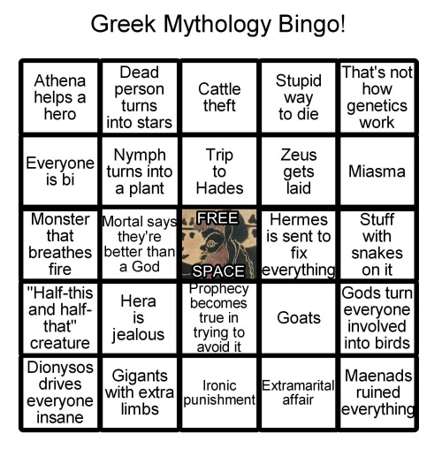 greekmythlulz:You could also play it as a drinking game, if you feel Bacchic enough ;)