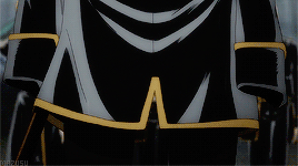 mazusu:  “Article 4 of the Shinsengumi Code: ‘When the Chief is away, the Vice Chief will have full control of the squad. The troops are to follow his orders.’ I won’t move a finger until that bastard gives an order.” “Whoever scribbled