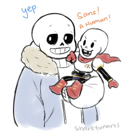 likkrrr:  sharktunarts:  Undertale where everything is the same except Pap is a bab ( or toddler w/e)  THAT LAST ONE IS NOT OKAY  IT ESCALATED TOO FAST