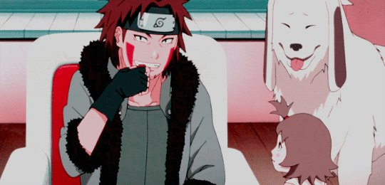dailynaruto: - Akakiba! Akakiba and Kibamaru!- You’re mixing up the names… Give