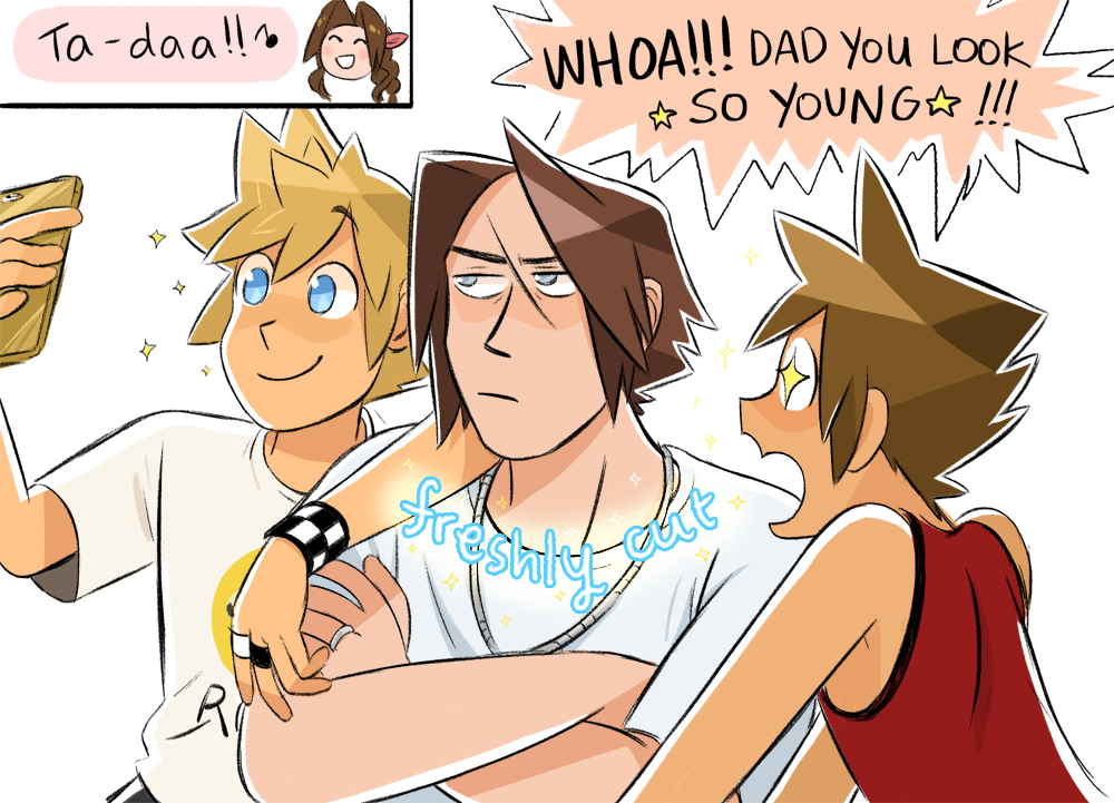 liverpepper:  sora: his hair hasnt been this short since we were 8!!!!! 