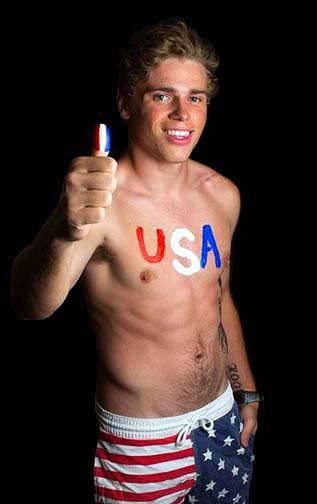 edcapitola:  U.S. Olympic slopestyle skier (Silver medal) Gus Kenworthy. During the