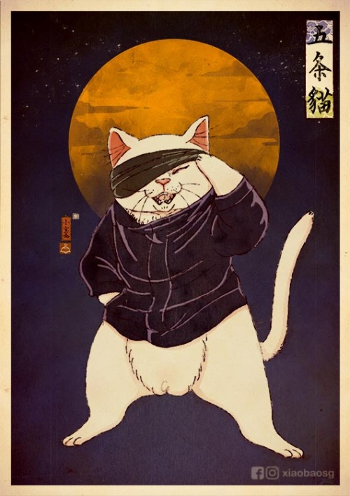 Cat098 - Gojo Neko 五条貓Inspired by Gojo Satoru Sensai from Jujutsu Kaisen!More at Instagram | Redbubb