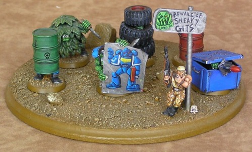 darinshtuffs:Long ago I did up a bunch of ork kommandos. They got sold, and trashed. Sad but that’s 