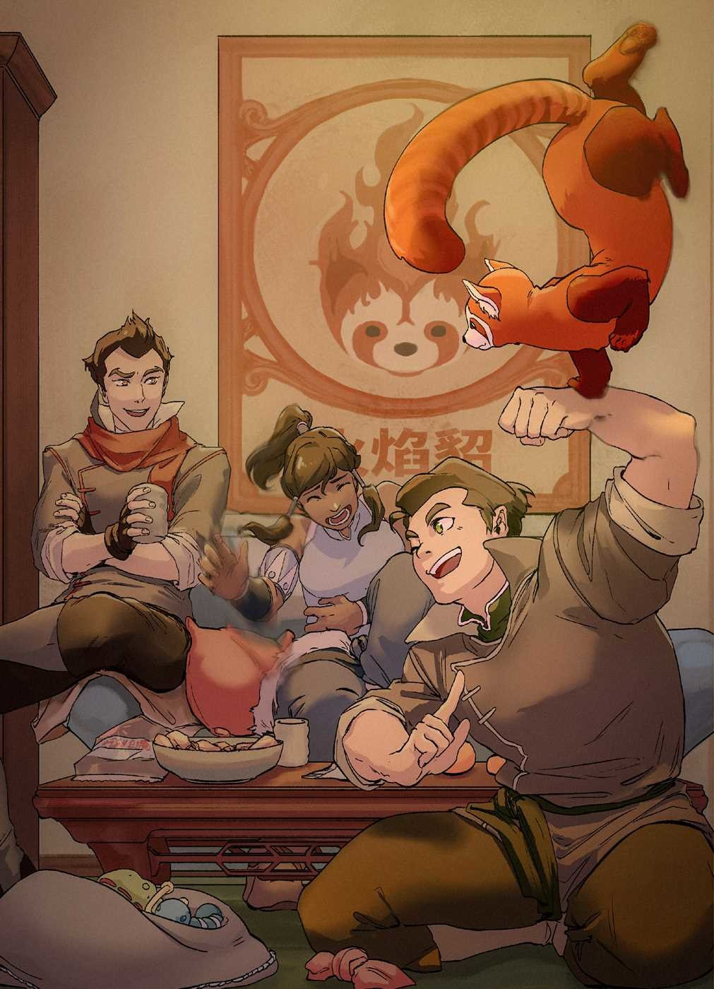 korranews:  The Fire Ferrets (Korra, Mako, and Bolin) along with their eponymous