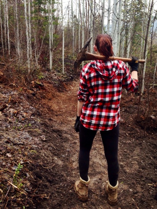 undef-eat-able:  Had the best possible first day home. Went trail building with the local riding cre