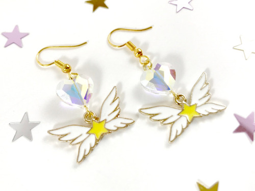 xstarlightmemories: Eternal Sailor Moon Inspired Earrings New item featuring an enamel charm resembl