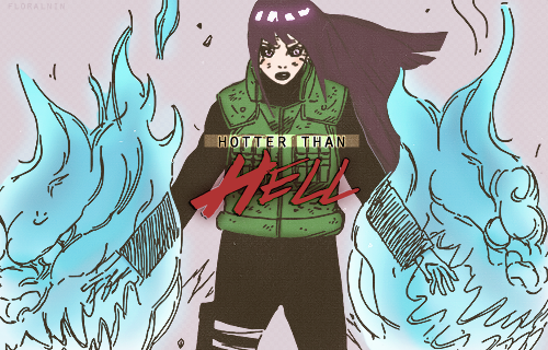 floralnin:   sweeter than heaven and hotter than hell  For the most beautiful and perfect Hinata I know ♡ 