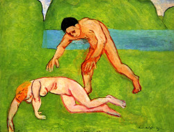 nudiarist:  FINE ART PAINTING Nymph and Satyr Henri Matisse - 1908-1909 https://www.facebook.com/TheNudismAndNaturismDailyNews 