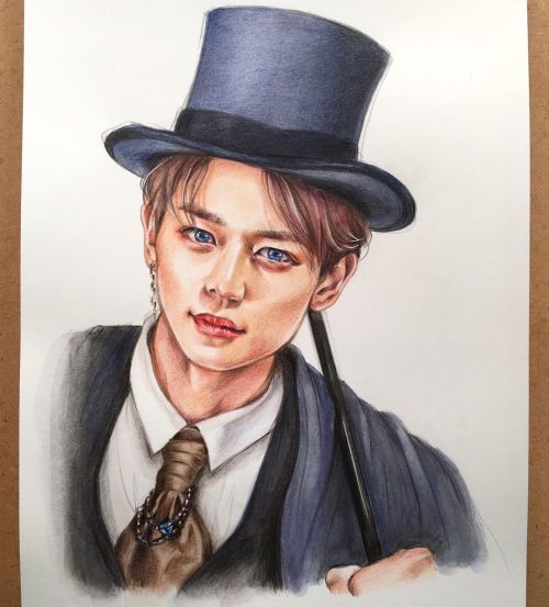 Minho Inspiration from Everytime. #shineefanart #minho#watercolorpencil #colorpencilhttps://ww