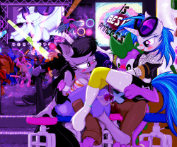 fristart:   3rd Glass of the Night by Frist44    S: Th-thank you ladies, but I-.. I’m not really much of a drinker.. and I wouldn’t want you.. wasting your bits on me if I’m not even gonna-VS: Duuuude~, we’re theco-owners of this club.. It’s