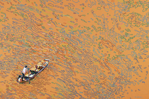 thunderstruck9:
“You Jin (Chinese, b. 1979), Rowing Forward, 2011. Oil on canvas, 100 x 150 cm.
”