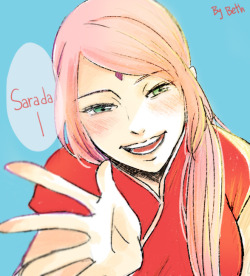 bebebebeth:  My lovely Sakura! You are so pretty!! Love your long hair~~&lt;3&lt;3&lt;3I can’t wait to see the next chapter~This is my first time to post my drawing here ^V^ 