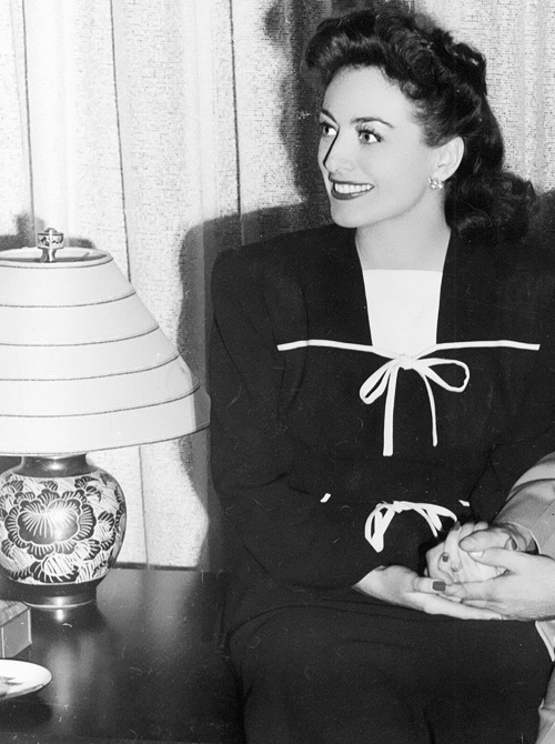 deforest:  Newlywed Joan Crawford shortly after marrying Phillip Terry, 1942 