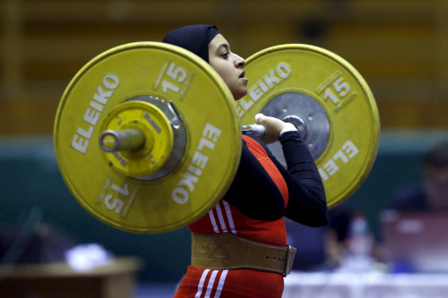 When asked how much she lifts, UAE weightlifter Amna Al Haddad responded: “I lift a nation.&rd