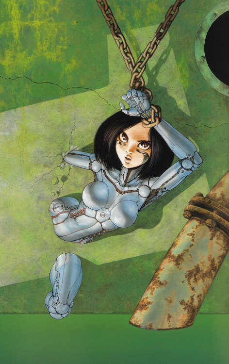 artbookisland:  Scan from “Ars Magna”, Yukito Kishiro. Click picture for HD scan. 