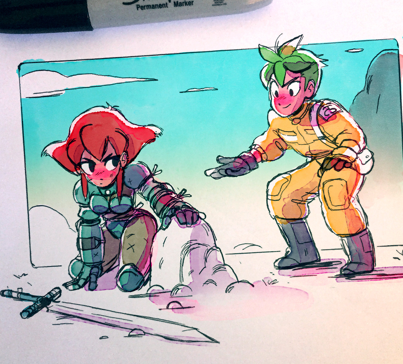 toonimated: Tori &amp; Gyrus Two characters from the webcomic I’m working on!