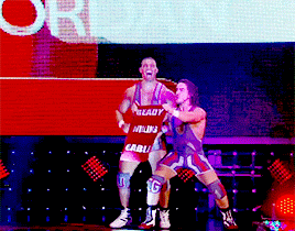 mith-gifs-wrestling:  Chad Gable & Jason Jordan v. Tomasso Chiampa & Johnny Gargano.  There was so much awesome wrestling in this match that I almost feel guilty that this gifset is entirely about how adorable Gable and Jordan are and how fun