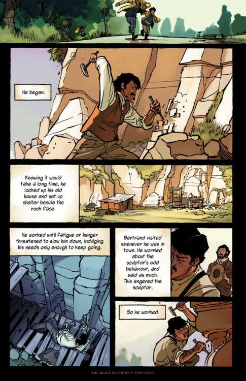 THE BLACK FOUNTAIN (POST ½)The first half of a short story I wrote and illustrated for FLIGHT