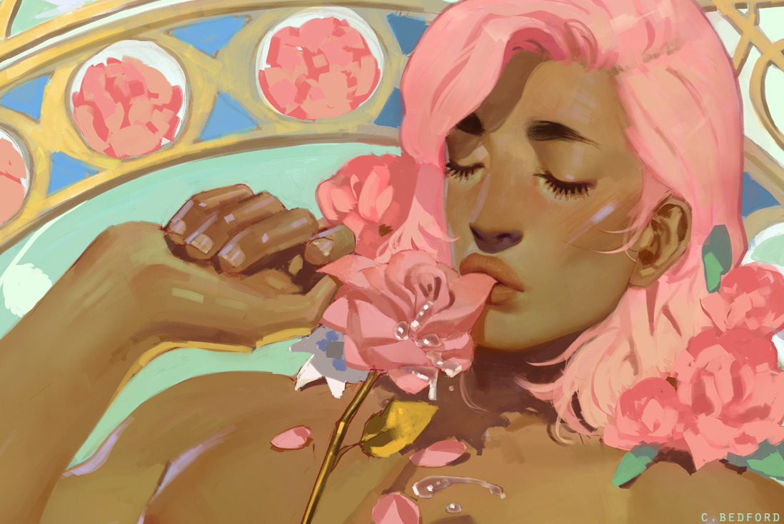 c-bedford:    Pink is the best flavour 🌸. SAM, in pink as commissioned by Alice.