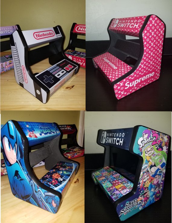 retrogamingblog:  Custom Nintendo Switch Arcade Cabinets made by AVEcustoms