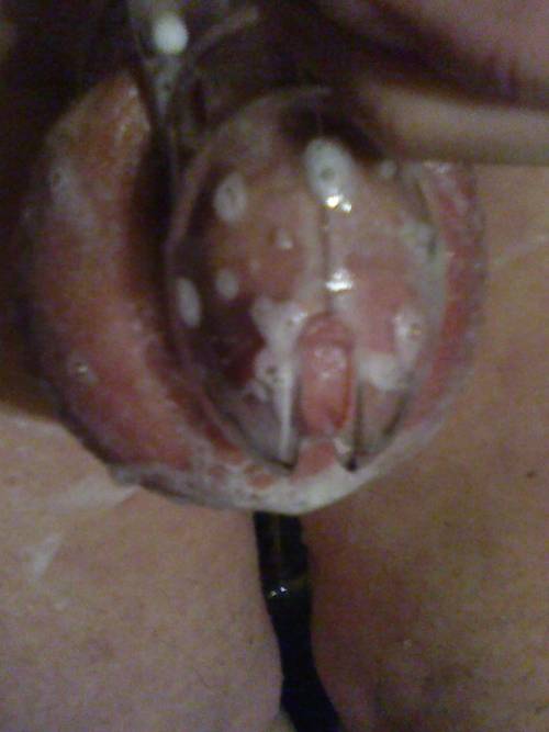 lockedkinkpup87:  coolriko:  In 10 pics : How washing, cleaning, drying our cock and cage to stay clean, safe and secure for us, Locked Boys. In bath or under shower. With warm water from shower head inside cage. And don’t take advantage to masturbate