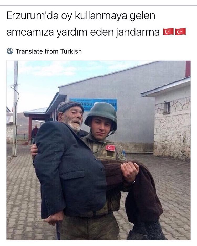 Erzurum'da oy kullanmaya...