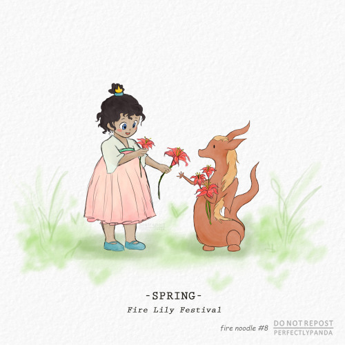 Spring: the Fire Lily Festival ♥ Please do not repost. If you like it and want to show people