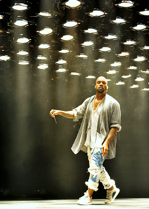 celebritiesofcolor:Kanye West performs at the Hot 107.9 Birthday Bash Block Show at Philips Arena on