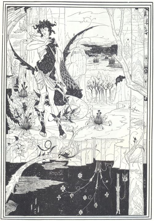 thestanfordgallery: Aubrey Beardsley Siegfried 1892-93