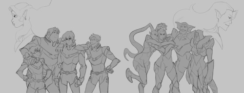 spitefulbeesh-ttyazzhellartblog: This started off as a re-draw of Lotor’s gang then it turned 