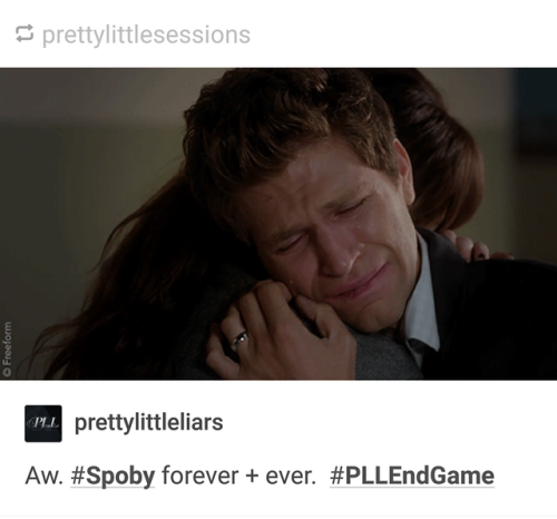 shaolinbynature:The VAST difference between PLL Twitter and PLL TumblrI like Spoby, but I DON’T WANT