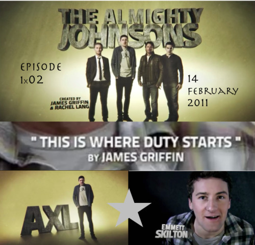 Emmett Skilton & Dean O’Gorman  The Almighty Johnsons 1x01 1x02