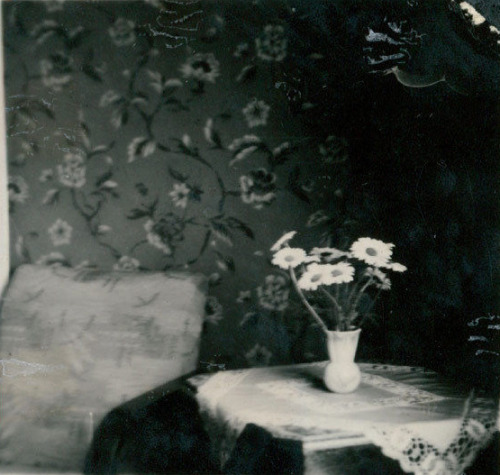 Flowers &amp; Table, Still Life Interior, 1939 (photographer not given)source