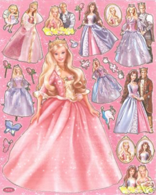 barbienostalgia:Barbie as the Princess and the Pauper stickers
