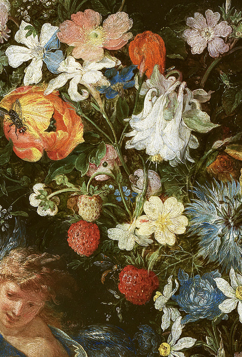  Jan Brueghel the Elder and Giulio Cesare Procaccini. Detail from Wreath with the