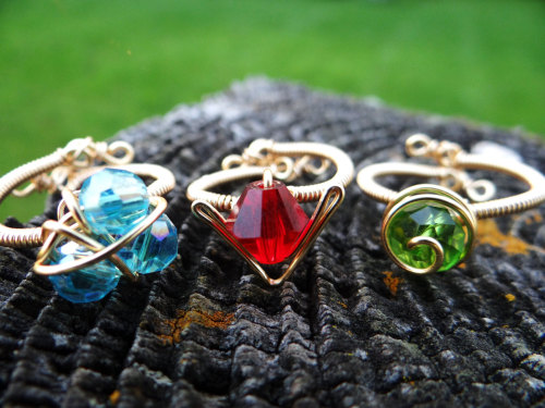 wickedclothes: Legend Of Zelda Spiritual Stone Rings In the Legend of Zelda: Ocarina of Time, Link 